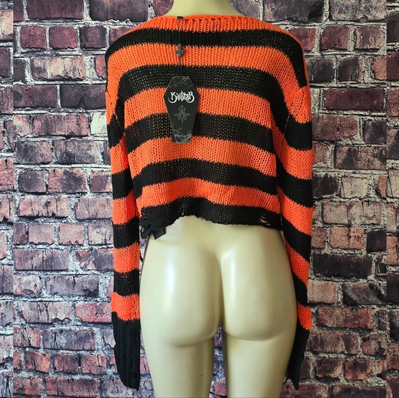 Killstar Creep N Sleep Distressed Knit Top - Picture 5 of 10